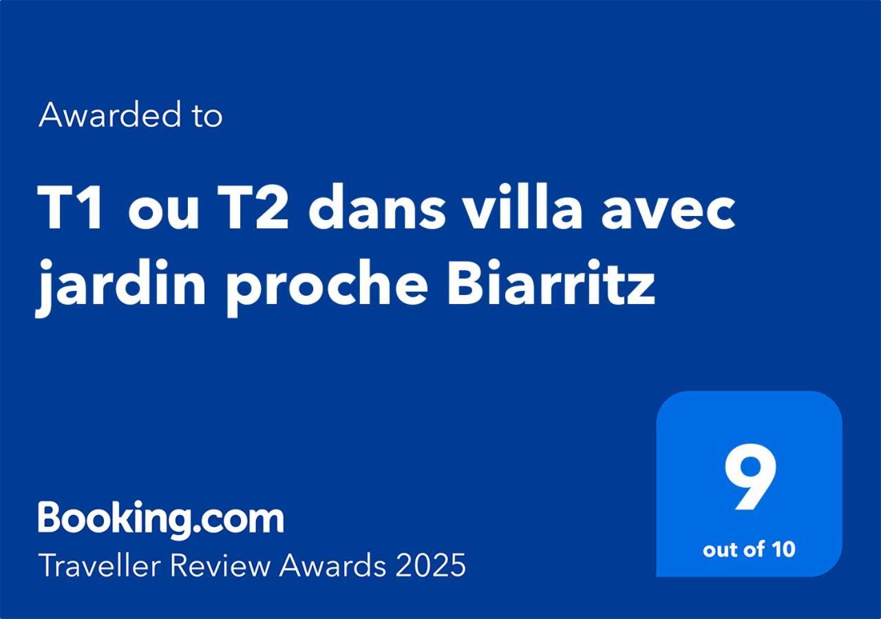 T1 Ou T2 Dans Villa Avec Jardin Proche Biarritz Anglet Eksteriør billede